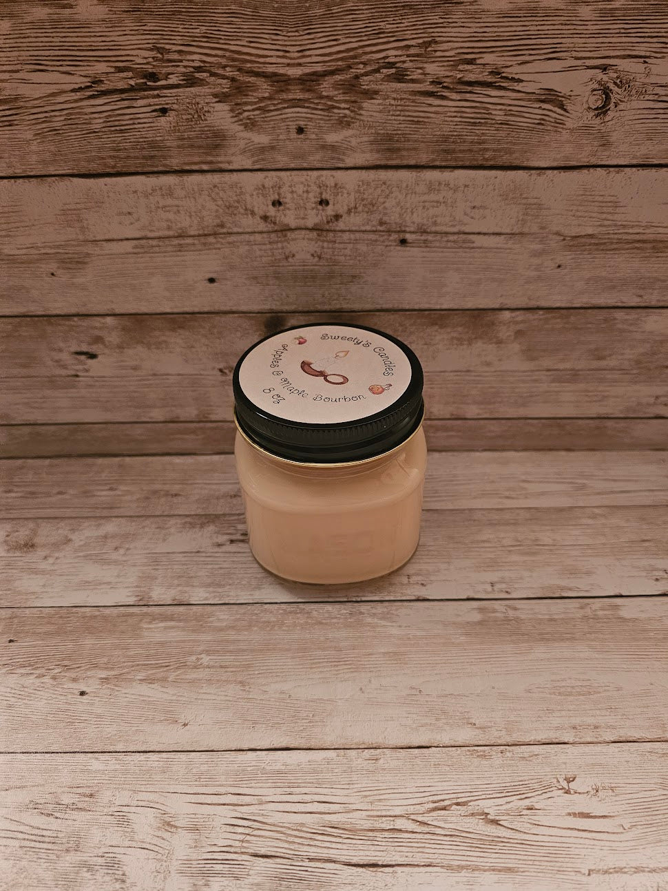 Sweety's candles apple & maple bourbon