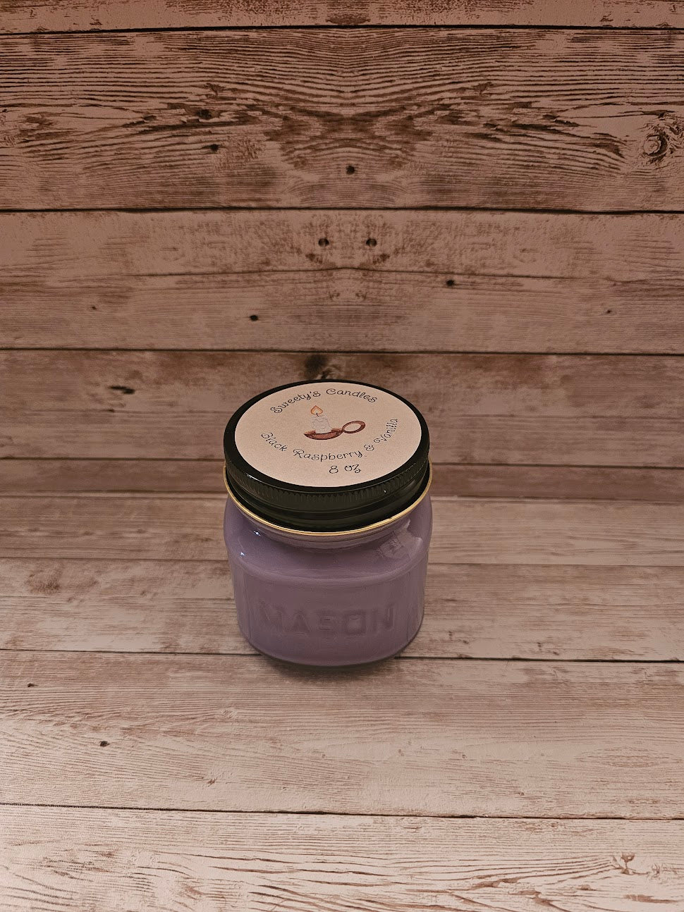 Sweety's candles Black raspberry vanilla 8 oz candle